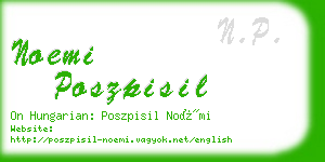 noemi poszpisil business card